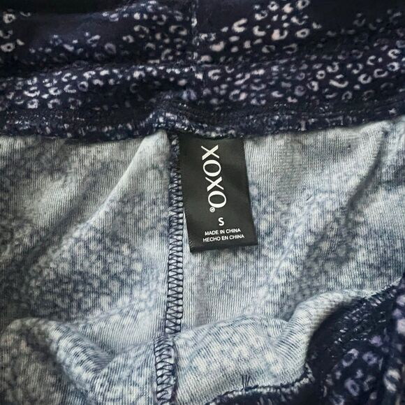 XOXO Leopard/Cheetah print Velvet sleep leggings Small - Picture 5 of 5